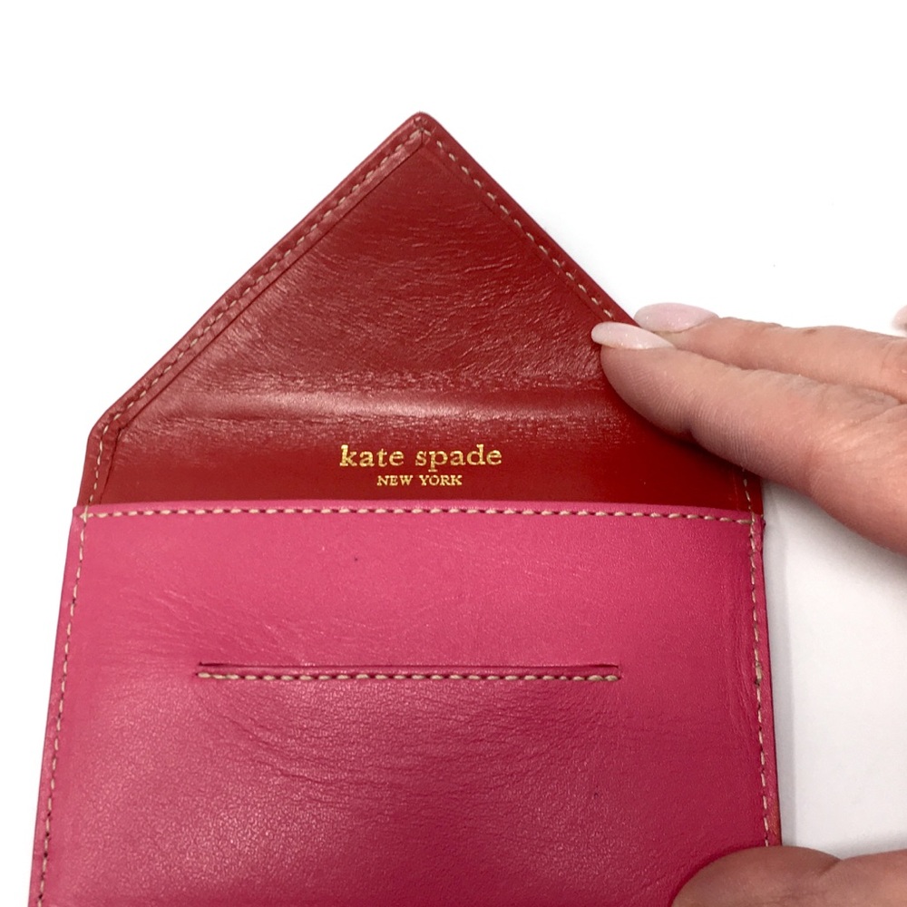 ♠️ 🌸SOLD 🌸♠️ Kate Spade Leather Card Holder - Picture 5 of 6